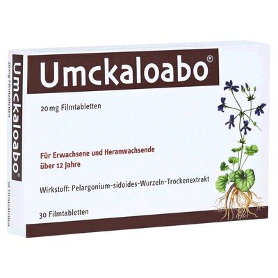 德国药房Umckaloabo抗病毒感冒支气管炎植物感冒药30粒