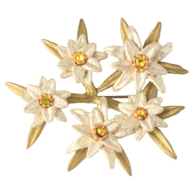 Michaelmichaud雪绒花花环胸针