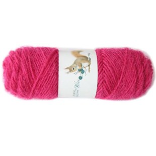 松鼠绒毛线团中粗线自织帽子围巾钩针diy材料包毛线手工编织包包