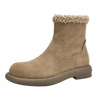 达芙妮加厚加绒雪地靴保暖勃肯靴