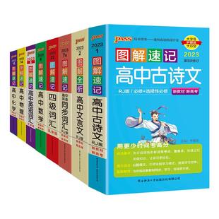 图解速记高中语文数学物理化学生物政治历史地理英语词汇单词语法文言文古诗文基础知识点总结大全必背公式定律手册pass绿卡图书