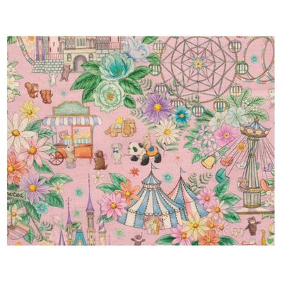 日本进口棉麻可爱卡通服装连衣裙