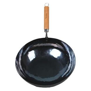 章丘老聂家炒菜锅老式铁锅纯正锤打家用官方旗舰手工锻打不粘锅