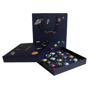 情人节12粒星空巧克力包装盒星球硬盒礼盒手工diy高档空盒子