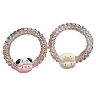 可爱KT猫小猪眼罩电话线发圈小皮筋情侣送闺蜜发绳少女心可爱手链