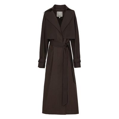 墨蒂珂长袖长款简约风衣