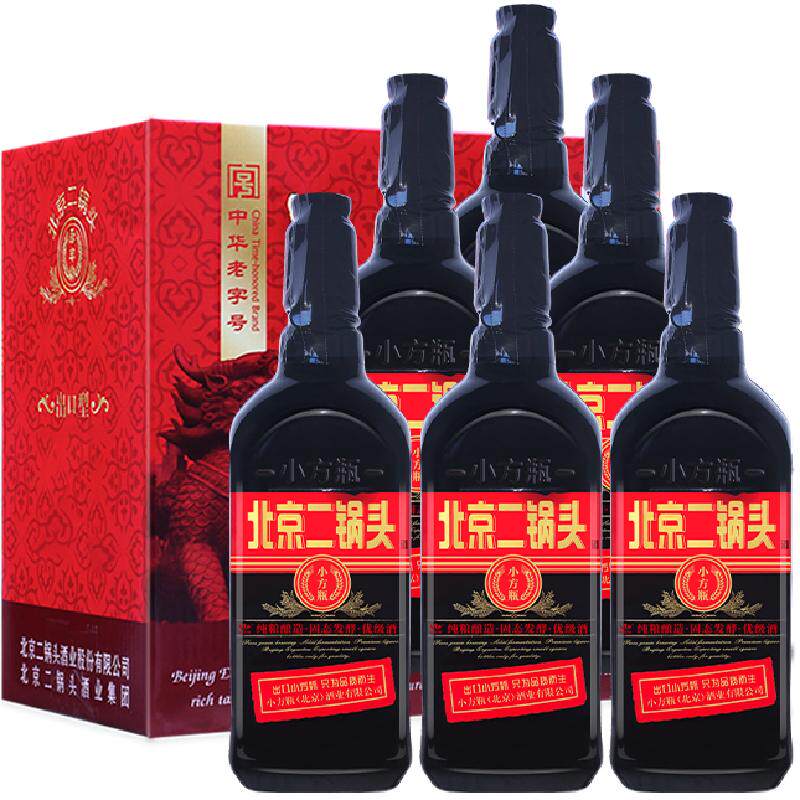 出口小方瓶牌42度黑方500ml*6瓶