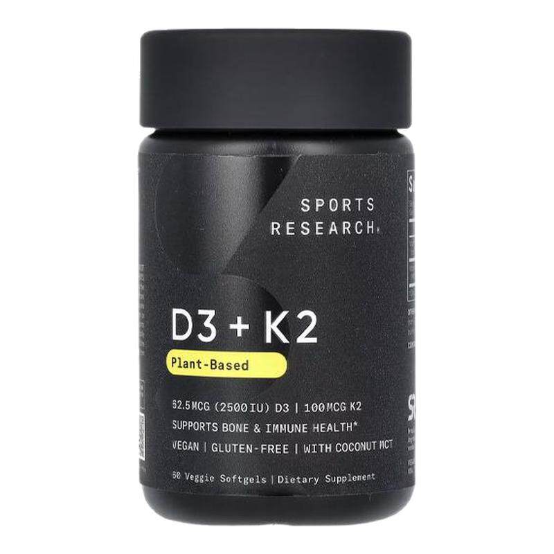 Sports Research植物基D3K2维生素骨骼关节健康