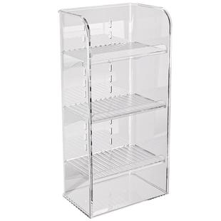 卫生间立式镜柜收纳盒壁挂口红首饰架子浴室镜子斜口化妆品置物架