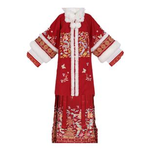 翡缇兰_金蛇纳福 原创明制云肩汉服女2025新款冬季马面裙加厚长衫