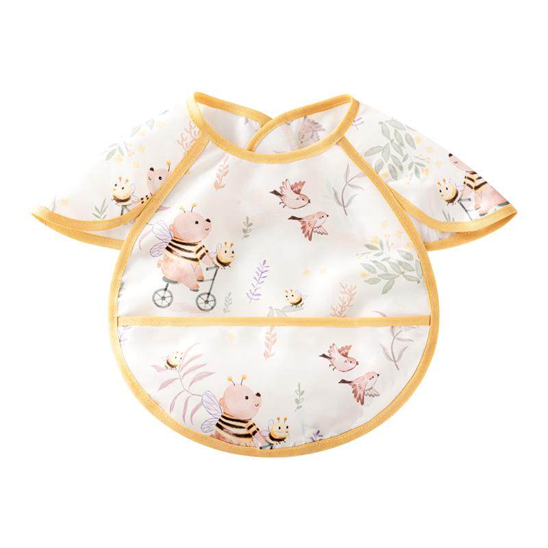 欧孕宝宝吃饭围兜婴儿辅食罩衣春夏专用防水防脏罩衣儿童饭兜围嘴