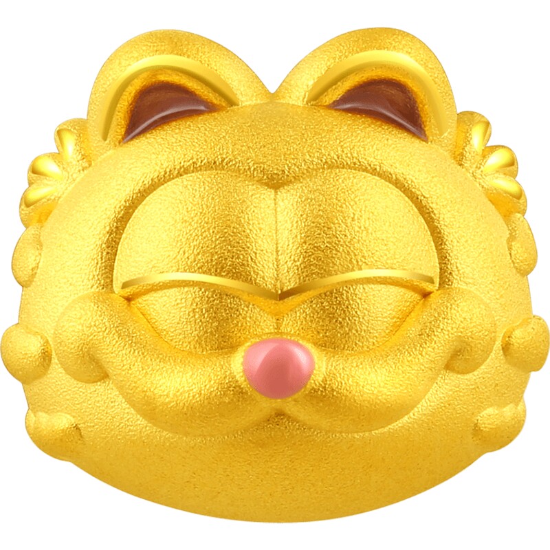 六桂福珠宝黄金加菲猫转运珠