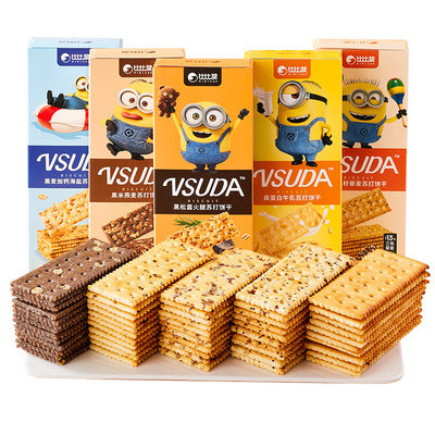 比比赞小黄人联名款苏打饼干