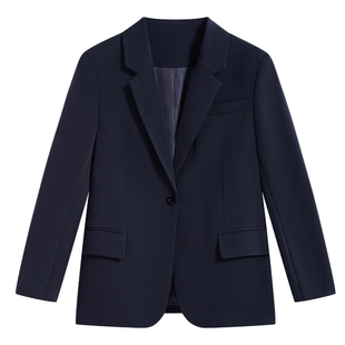 达佳诗杏色西服外套女通勤休闲浅色职场西装套装面试职业西装套