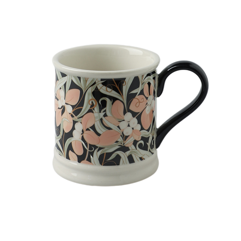 舍里法式复古马克杯女设计感家用早餐杯陶瓷杯办公室水杯咖啡杯子