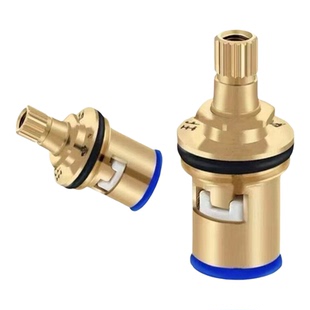 全铜水龙头阀芯通用型单冷快开洗脸盆龙头三角阀开关阀修配件大全