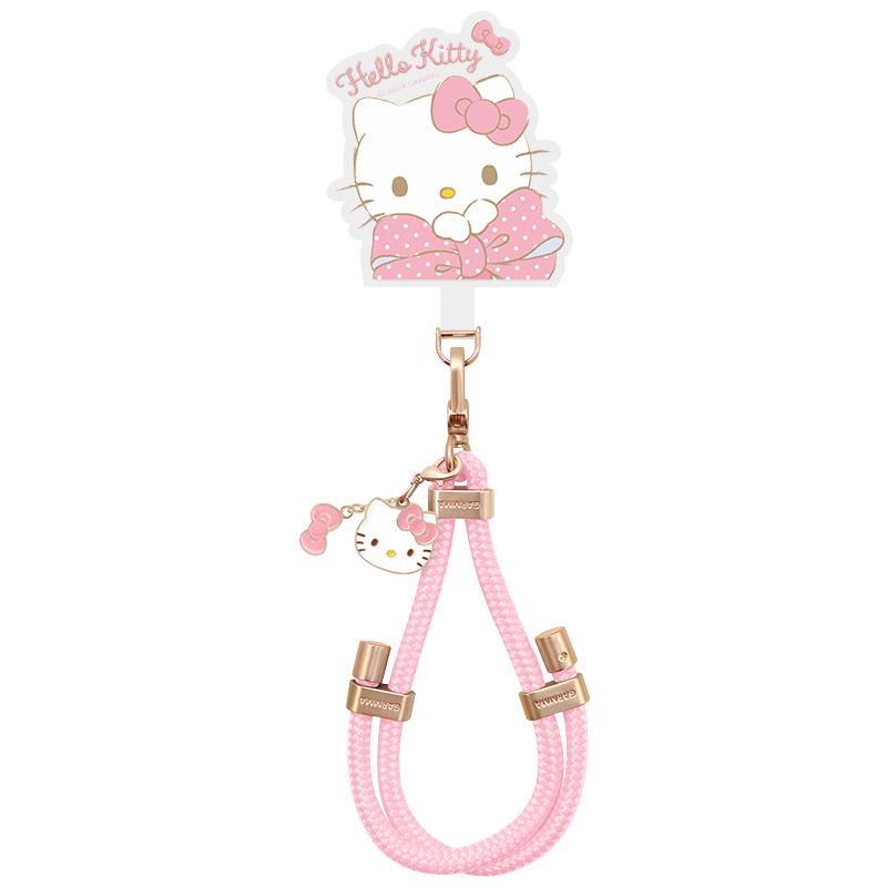 GARMMA正版Hello Kitty手机挂绳手腕绳手机链挂件挂饰精致高级感女2024年新款手机壳背夹挂链绳环扣防丢绳