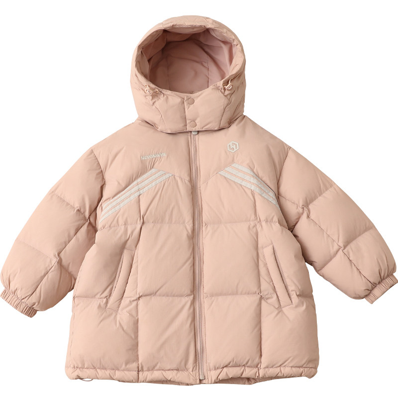 儿童羽绒服中长款女童中大童装2025冬季新款男童羽绒服亲子装4974