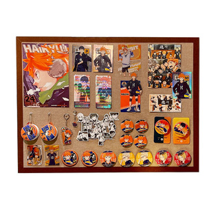 免打孔毛毡板吧唧谷子收纳展示照片墙软木板墙贴背景挂墙diy装饰