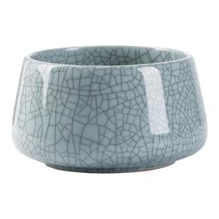 哥窑开片茶渣缸陶瓷茶洗倒茶叶渣盆桌面茶水桶废水缸茶钵建水盂盆