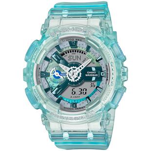 【礼物】卡西欧旗舰店GMA-S110VW学生多彩透明时尚手表女 G-SHOCK