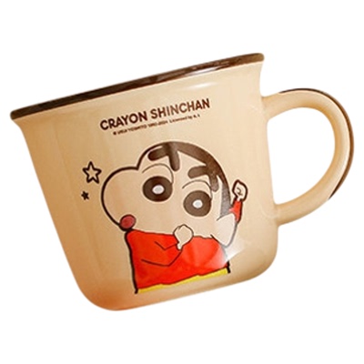 KKV蜡笔小新陶瓷杯系列卡通可爱野原新之助咖啡牛奶马克杯子