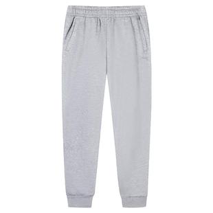 安踏加绒运动裤女裤2025秋冬季加厚保暖束脚长裤灰色卫裤休闲裤子