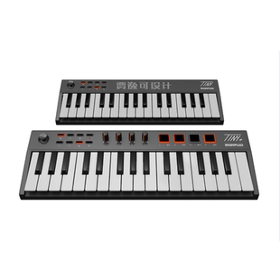 贾逸可设计tiny迷你MIDI键盘打击垫+踏板软音源便携编曲MIDIPLUS