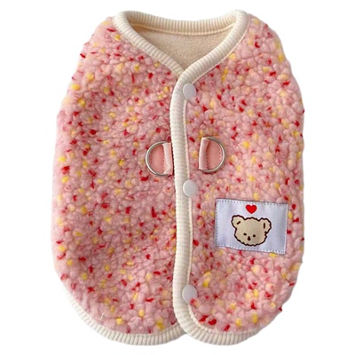 【宠物狗狗背心秋冬新款可牵引】