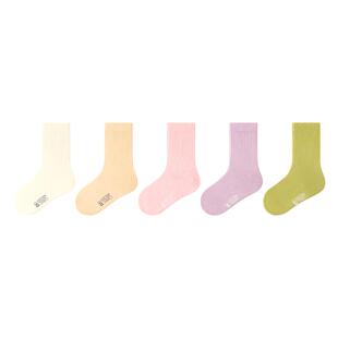 【100%棉袜】儿童袜子春秋款女童长绒棉高筒棉袜女孩秋冬童袜宝宝