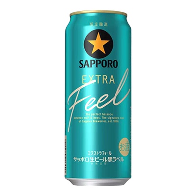 2月产 三宝乐黑星EXTRA FEEL 高端限定 日本原装进口札幌黑星限定