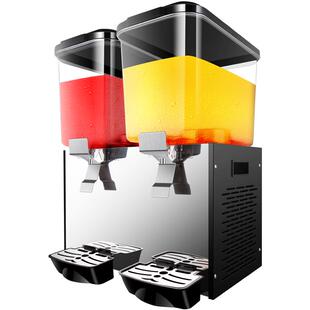 维思美酸梅汤饮料机双缸制冷商用冷饮机冷热喷淋搅拌自助餐果汁机