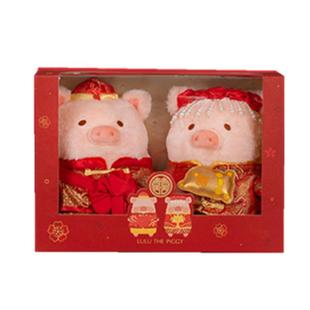 LULU猪结婚公仔罐头猪西式中式婚礼压床娃娃新婚礼物经典系列周边