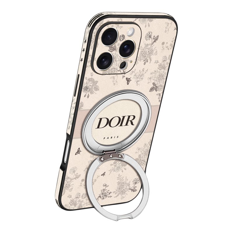欧美大牌适用苹果17手机壳新款iphone16promax磁吸带支架15pm网红潮牌ipone14plus高级花13por皮纹12全包防摔