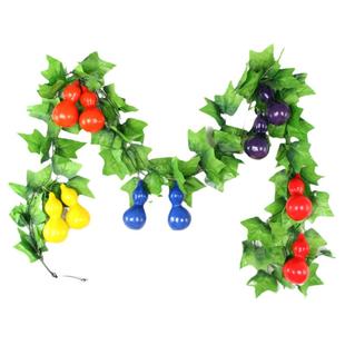 仿真水果藤条葡萄叶藤蔓吊顶装饰假塑料葫芦藤条管道装饰壁挂花藤
