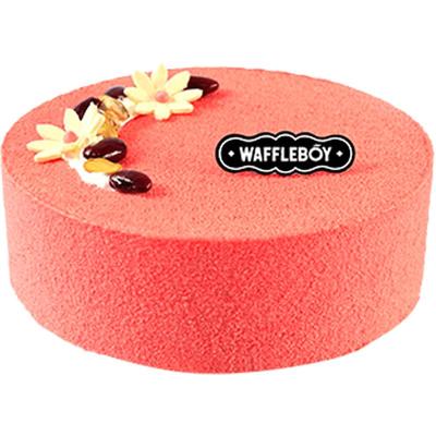 北海道红豆草莓酱慕斯蛋糕