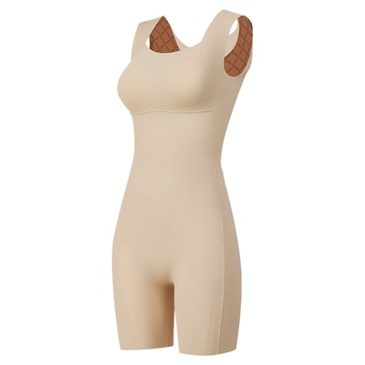 娅美乐连体塑身衣带胸罩一体式