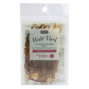 包邮 日本大创成人儿童皮筋橡皮筋扎头发圈发绳头绳扎鞭子不勾发