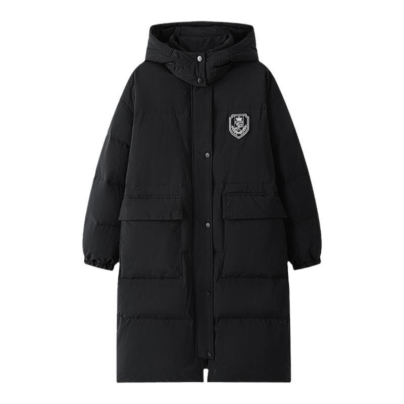 学院风羽绒服女小个子连帽