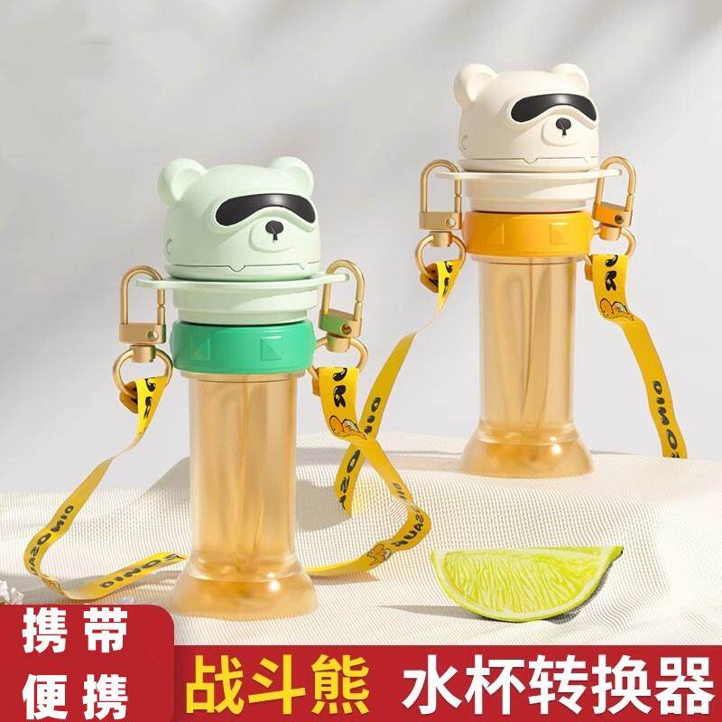 儿童宝宝便携喝水神器防呛水瓶盖矿泉水吸管盖水瓶转换嘴头帽通用