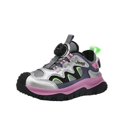 jeep儿童皮面运动鞋加绒二棉鞋