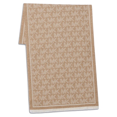 【两件折上折】MICHAEL KORS MK 女士字母提花羊毛围巾保暖围巾