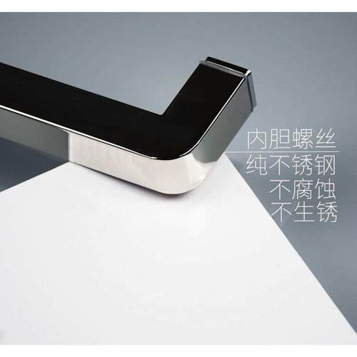 玻璃门拉手不锈钢淋浴房拉手移门把手方管加厚浴室扶手440亮光