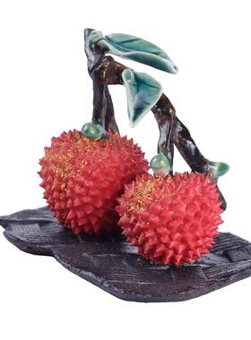 摆件小双红红火火陶醉石湾人气