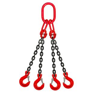 起重链条吊具羊角吊钩吊环起重链条4腿组合合金钢钩吊车G80锰钢链