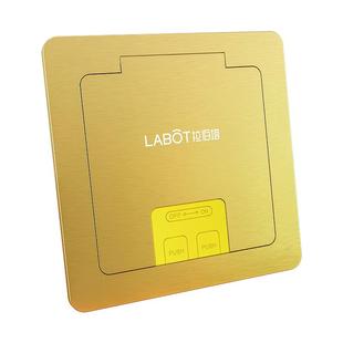 地插座隐藏式金色不锈钢地插侧插隐藏插头超薄开启式隐形网络地插