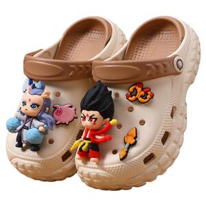 哪吒儿童洞洞鞋男童拖鞋2025夏季新款男孩防滑凉拖沙滩鞋宝宝防臭