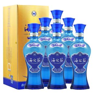 洋河蓝色经典海之蓝42度480ml*6瓶 绵柔型浓香型白酒[非原箱慎拍]