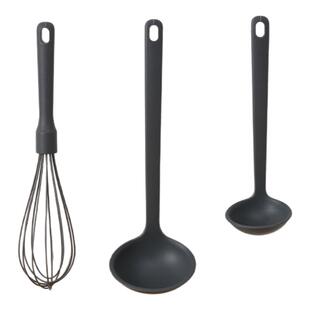 NITORI宜得利家居厨房耐高温烹饪用具硅胶勺铲打蛋器料理夹KY033