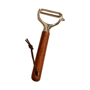 ins胡桃木削皮刀家用厨房削皮器水果土豆苹果刮皮刀多功能去皮刀